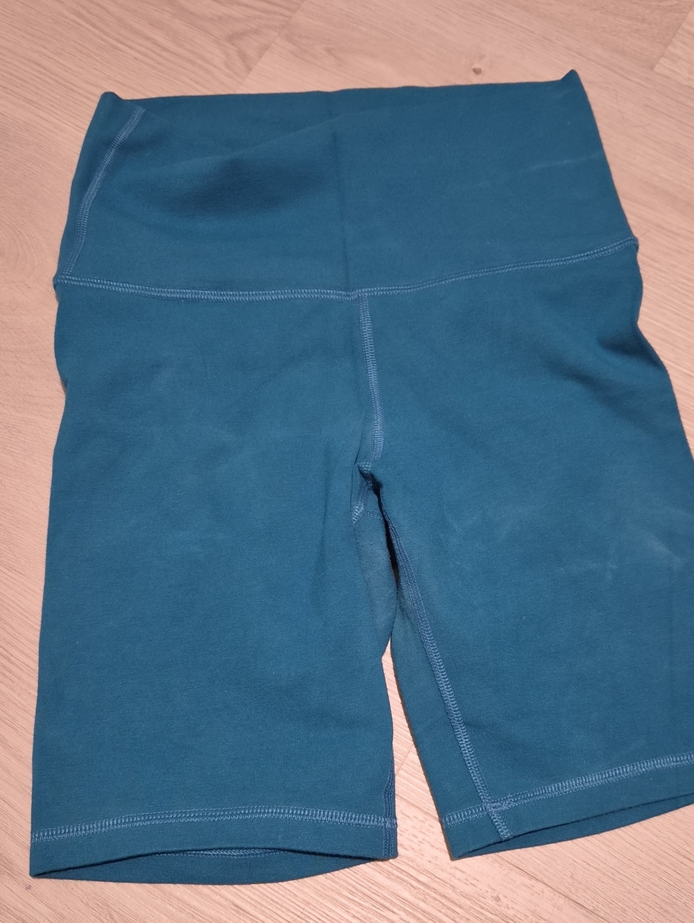 Old Navy Teal High-Rise Athletic Bike Shorts